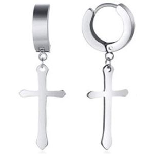 Orecchini Pendenti A Croce Con Cristalli E Strass Oro, Gioielli Religiosi Punk Vintage In Lega, Regalo Donna - 5
