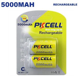 PILES 2 Piles Rechargeables 5000mAh PKCell