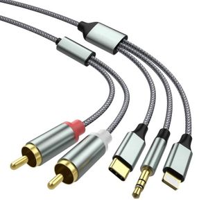 KabelDirekt - 10m - Câble adaptateur RCA-3,5 mm vers 2 mâles