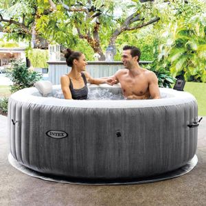 SPA COMPLET - KIT SPA Hydromassage gonflable Intex 28440 Bubble Massage Spa Ronde 196x71