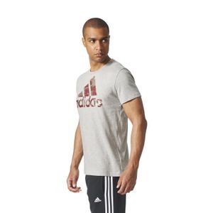 MAILLOT DE RUNNING T-shirt homme - adidas - Essentials Badge of Sport - Manches courtes - Multisport - Respirant
