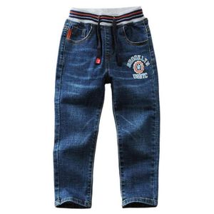 JEANS Garçon Jeans Enfant Denim Pantalon Taille Elastique Sport Chaud Printemps Automne