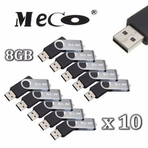 CLÉ USB 10PCS 8GB 8GO Clé USB 2.0 Mémoire Drive Flash Pour