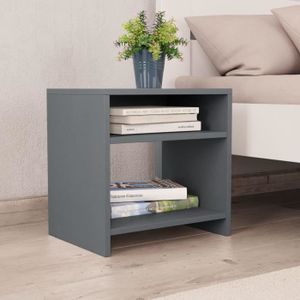 2 Pcs Tables De Chevet Scandinave Table De Nuit Gris 40 X 30 X 40