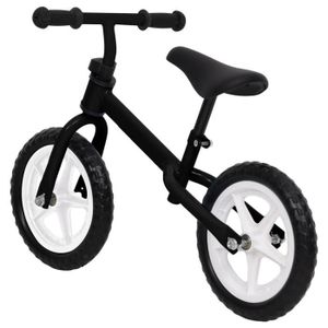 VÉLO ENFANT Vélo d'équilibre Roues de 12 pouces Noir - Pwshymi - J5056