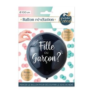 CONFETTIS Ballon géant confettis modèle Baby Shower Gender R