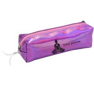 TROUSSE À STYLO Trousse violet ecole crayon maquillage bouddha lot