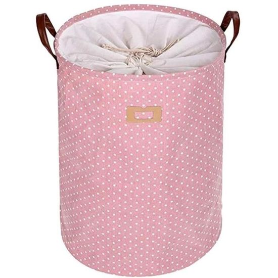 Panier à Linge Pliable étanche 40x40x50 Cm - Tissu Oxford Imperméable - Poignées Renforcées - Idéal Rangement Jouets Et Vêtements