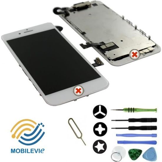 Ecran Complet Blanc ( Lcd Vitre Châssis ) - Pour Iphone 6s Plus Pièces Détachées Pour Iphone - Foto 12