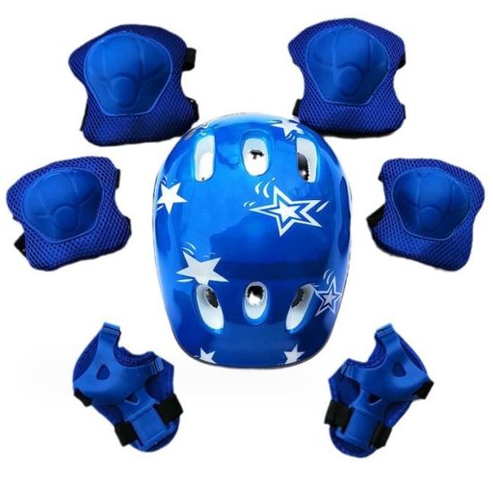 Kit Protection Complète Enfant 3-8 Ans – Casque Réglable, Genouillères, Coudières, Protège-poignets