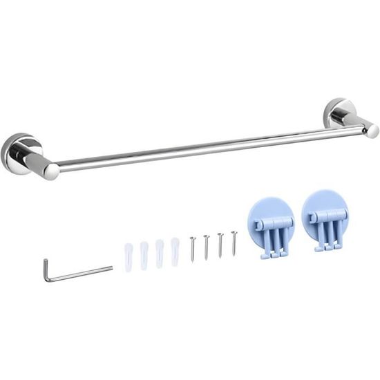 Anneau Porte-Serviette à Ventouse (Ø16.5cm) - En Acier Inoxydable Doré, Pour Salle De Bain, Cuisine - Installation Facile