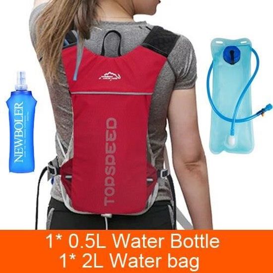 Aiface 6L Sac à Dos Vélo Léger - Sac Cyclisme Avec Bandes Réfléchissantes Et Compatible Vessie Eau