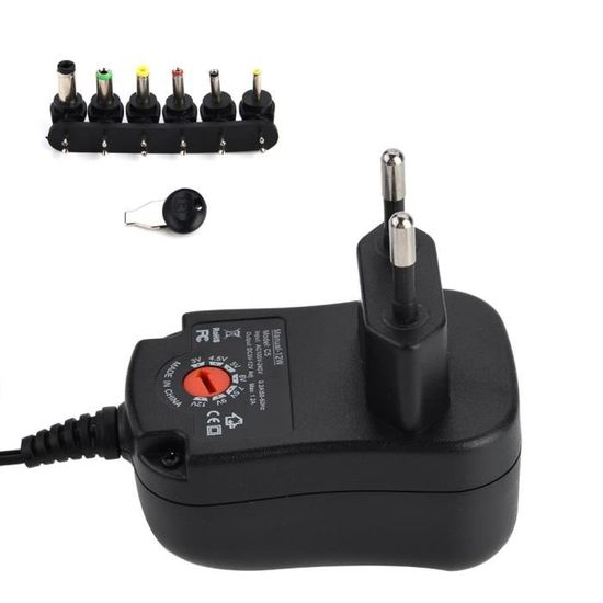 50 % DE RÉDUCTION !! ⏰Adaptateur secteur universel réglable 3 V-24 V