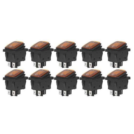 Lot de 10 interrupteurs à bascule ronds miniatures 15 mm SPDT A246 - Bricolage Lot de 10 interrupteurs à bascule ronds miniatures 15 mm SPDT A246 - Bricolage