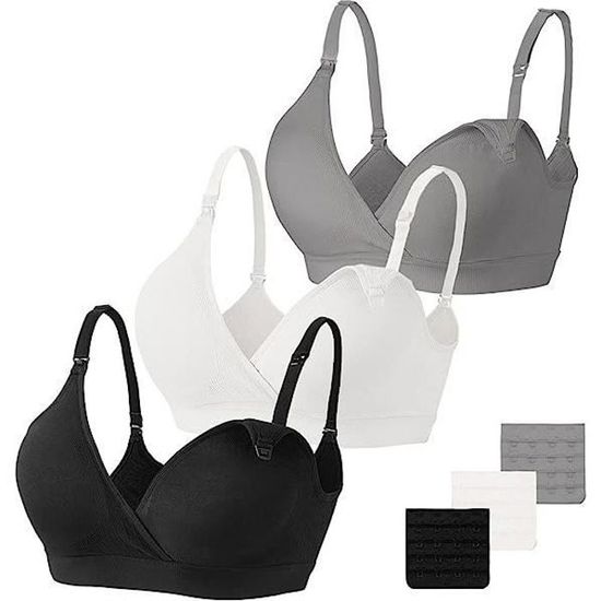 Soutien-gorge De Maternité En Coton - Soutien-gorge D'Allaitement Ouvert 38/85 Blanc - Confort Doux