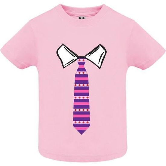 T-shirt fille mauve manches longues 7-8 ans TEX à Prix