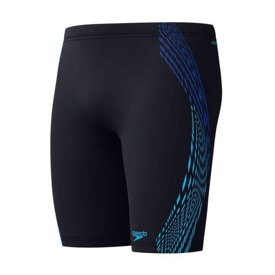 Maillot Bain Garçon Maillot De Bain Speedo Hyper Boom Jammer Garçon - Noir/ Bleu - Natation Sportive Maillot Bain Garçon Speedo