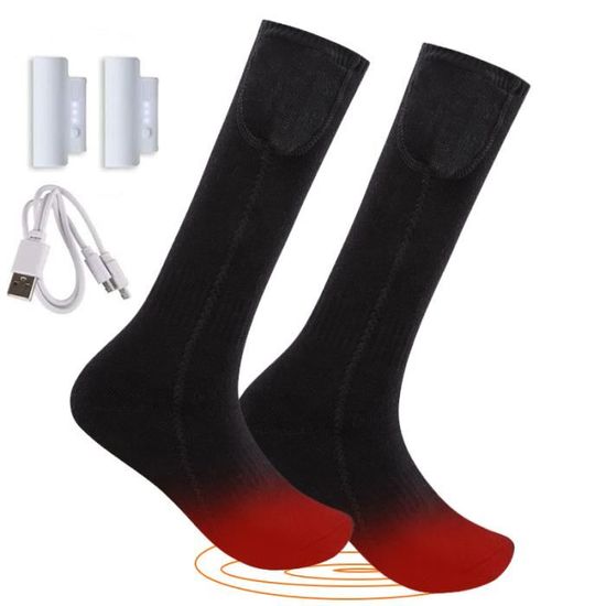 Chaussettes Chauffantes électriques Rechargeables, Confortables