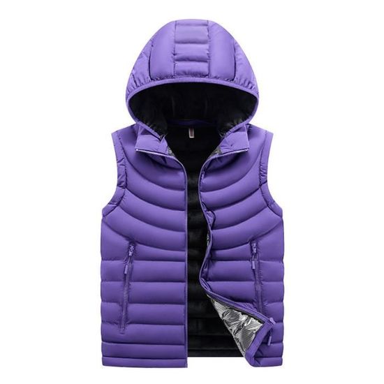Gilet Sans Manches Femme - Col Montant, Fermeture éclair, Léger Pour Automne/hiver