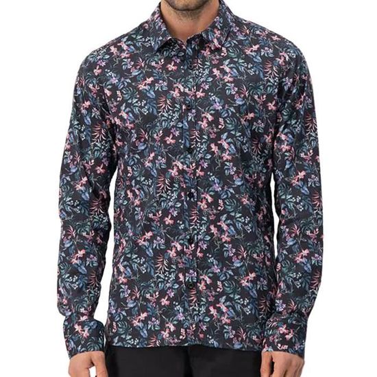 Chemise Homme Teddy Smith Noir Coupe Classique Manches Longues Col Chemise Black Cdiscount Pret a Porter