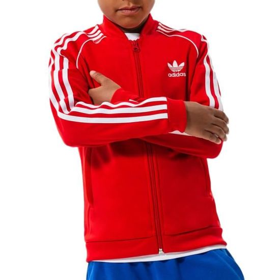 Survetement adidas shop sst rouge