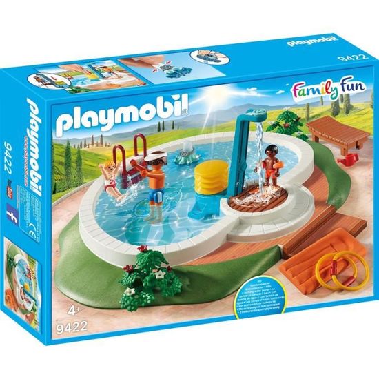 PLAYMOBIL 9422 - Family Fun - Piscine avec douche - Mixte - A partir de 4 ans - Nouveauté 2019