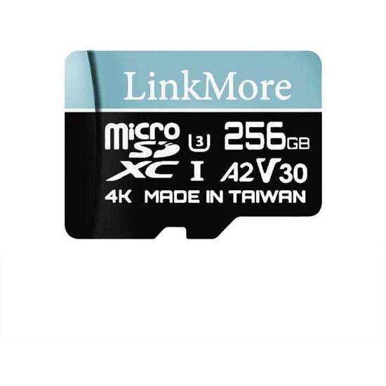Carte Micro SD 256 Go – Vitesse Lecture 140 Mo/s, écriture 120 Mo/s – Compatible 4K/8K, Drone, Appareil Photo - 10