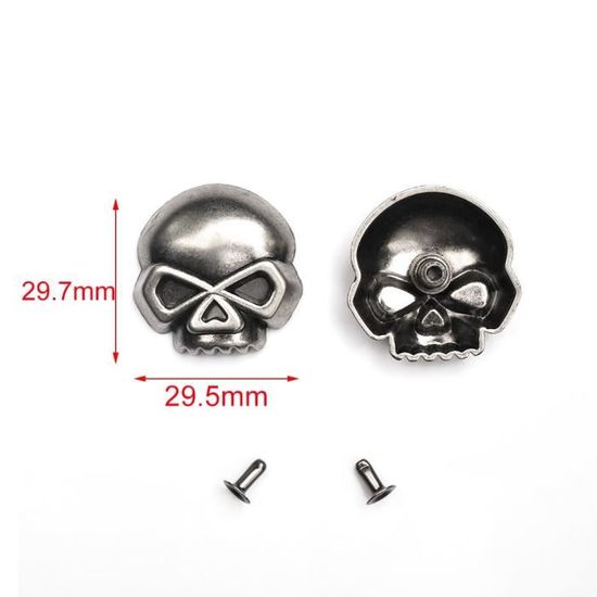 RIVET,29mm--Rivets Punk Rock en métal pour cuir, 50 ensembles, clous ...
