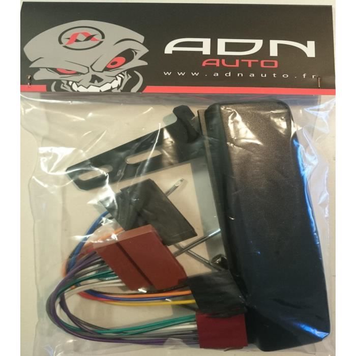 Kit Adaptateur Autoradio 1DIN noir Ford Fiesta/ Focus/ Mondeo/ Transit/ Jaguar Type S + ISO + FM + Cles - KITFAC073