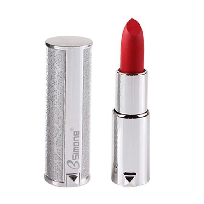 Maquillage cosmétique de beauté de rouge à lèvres en métal de velours d'hydratant de rouge à lèvres d'argent QXH81217107A_7274