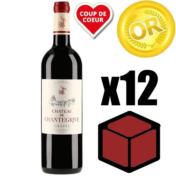 X12 Château Chantegrive 2016 75 cl AOC Graves Vin Rouge