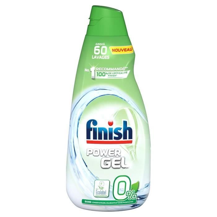 LOT DE 2 - FINISH : Power gel - Gel lave-vaisselle 0% 900ml