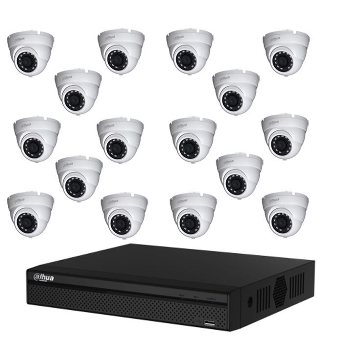 Pack de vidéosurveillance CVI 16 caméras dômes - sans HDD