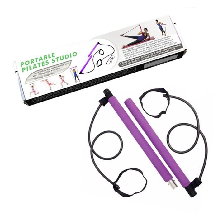 Kit de barre d'exercice de Pilates de bâton d'entraînement de gymnase de Kit de barre d'ex - Modèle: Purple with box - HSJSZHA05966