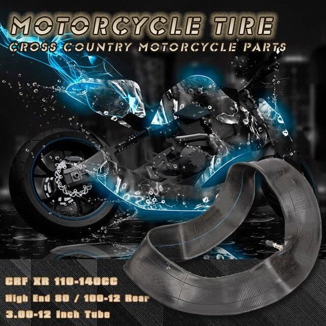 Tube intérieur Durable de pneus de moto 3.00 12 300x12 300 12 80-100 12 12 pour des vélos à fosse de scooters CRF XR 11 RE3181