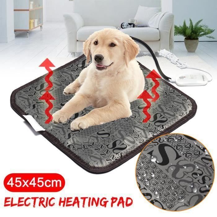 20W 220V Tapis Couverture Chauffant Coussin électrique Chauffage Pour Chien Chat 45 x 45cm PRISE US Motif Aléatoire L23212