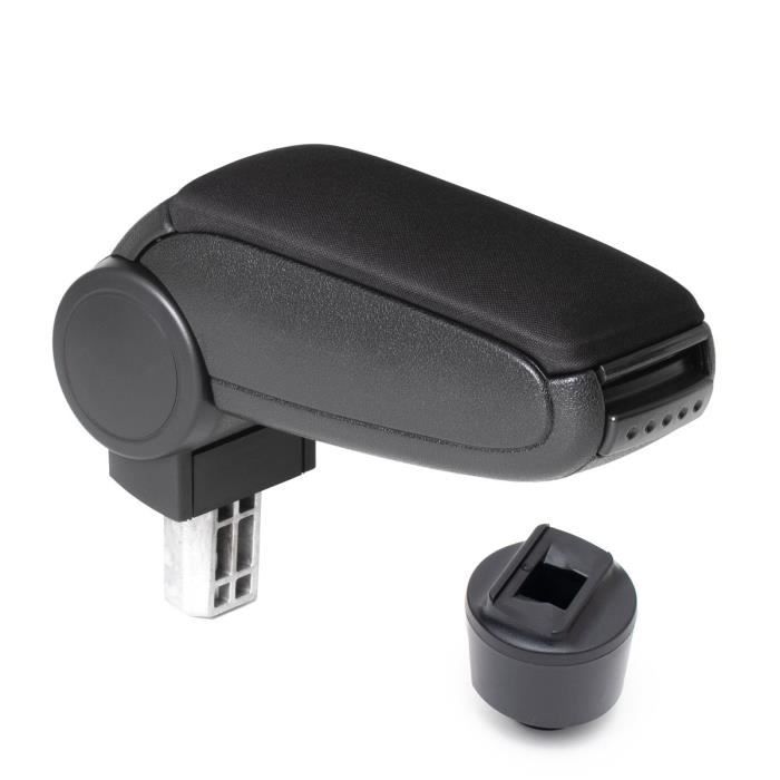 Cargoods Accoudoir central - avec compartiment de rangement - tissu noir - Seat Ibiza 6J 2008-2017