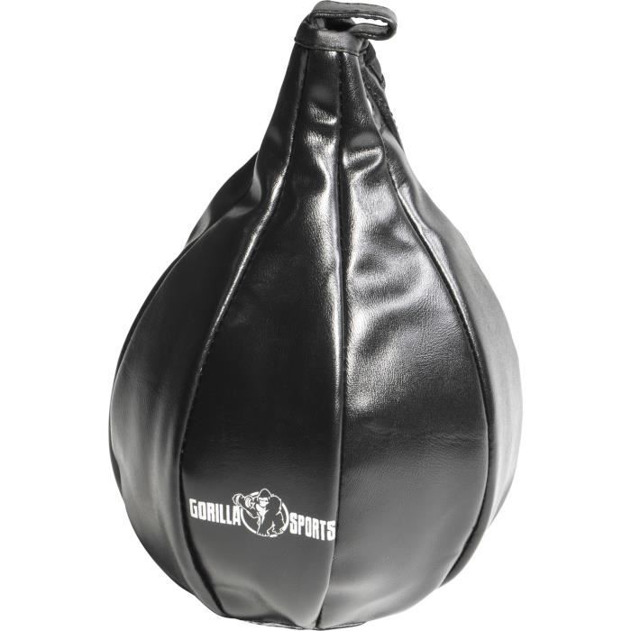 Punching Ball, Poire de Vitesse Gorilla Sports Noir