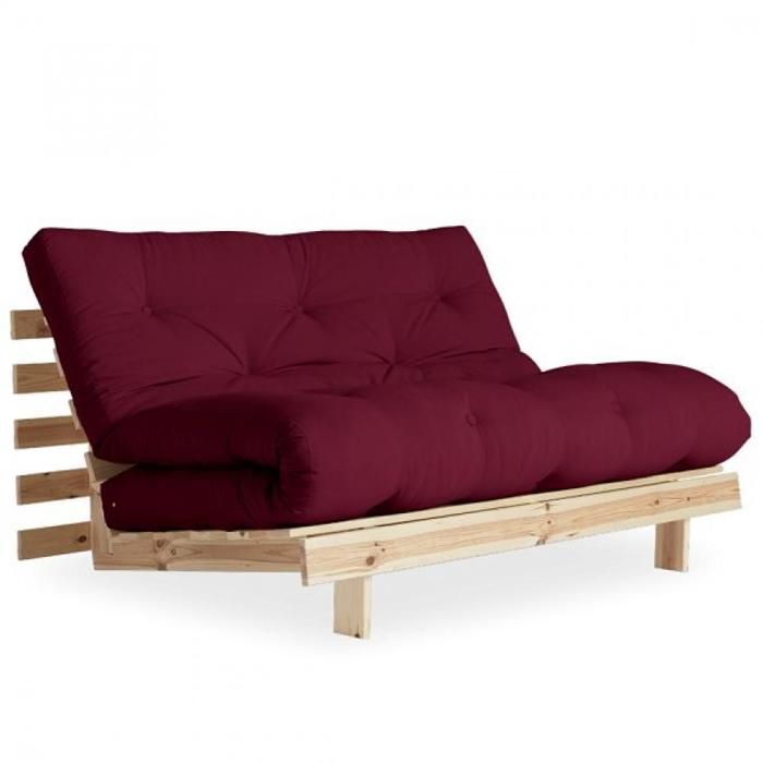 Canapé convertible 2 places Tissu Design Confort
