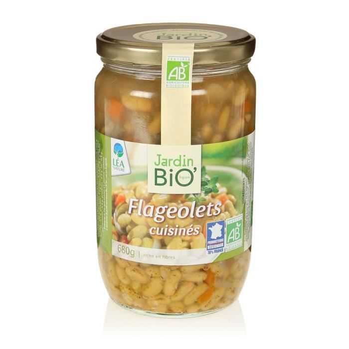 JARDIN BIO Flageolets cuisinés bio - 680g