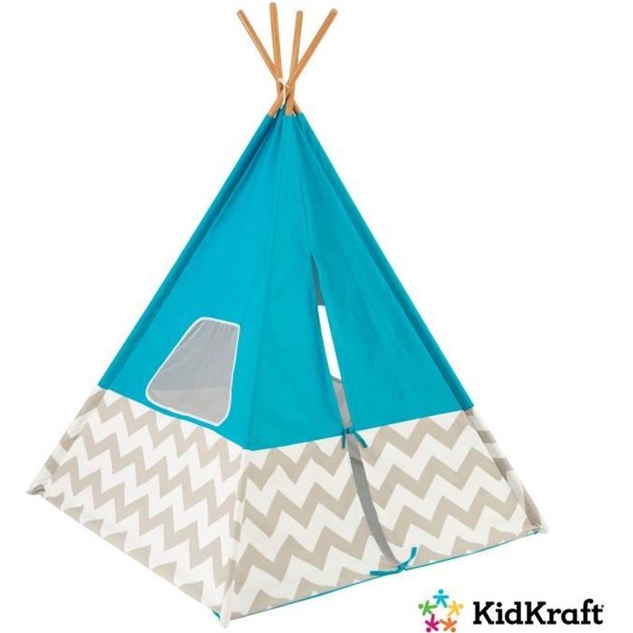KIDKRAFT - Tipi moderne Turquoise - Tente de jeu