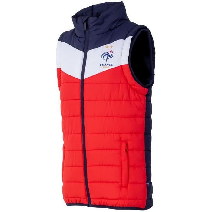 Doudoune sans manche enfant FFF - Collection officielle Equipe de France de Football