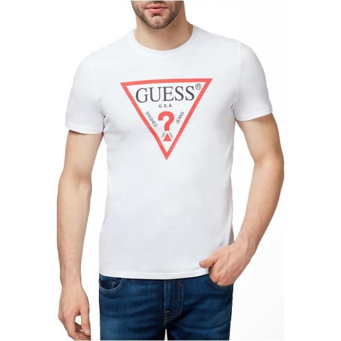 Tee shirt slim stretch iconique - Guess jeans - Homme