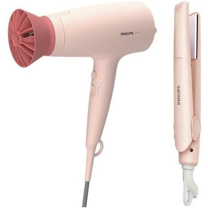 PHILIPS BHP398/00 Soin ThermoProtect Kit de coiffure - Sèche-cheveux pliable