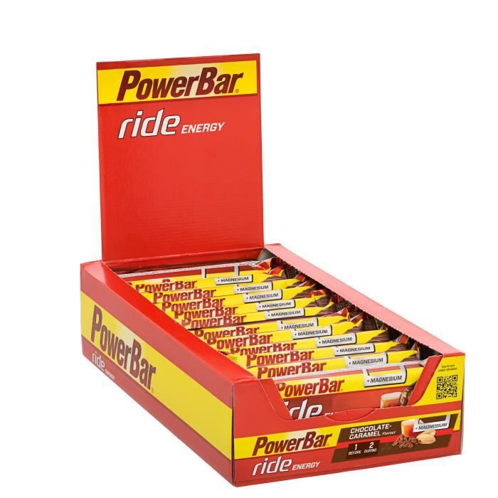 POWERBAR Lot de 18 barres énergétiques Ride - Chocolat caramel - 55 g