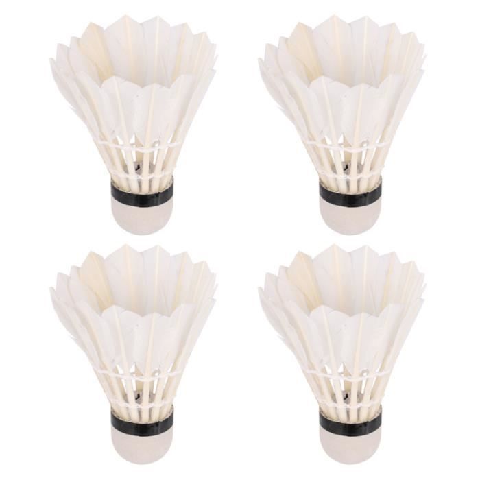 4pcs ballon de sport volant lumineux durable pour cour VOLANT DE BADMINTON