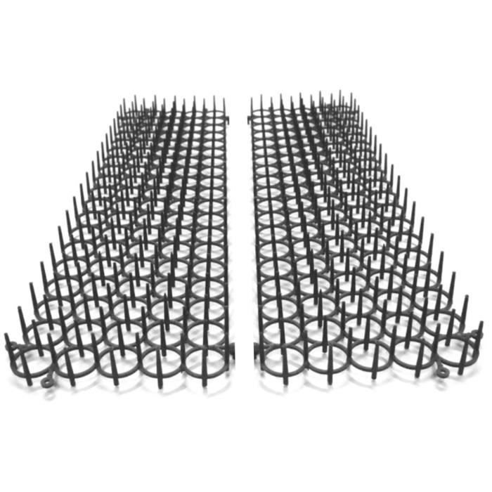 Lot de 4 Grilles Anti-nuisibles - Repulsif Naturel pour Jardinières et Potagers - Découpable et Modulable - 49 X 14 CM