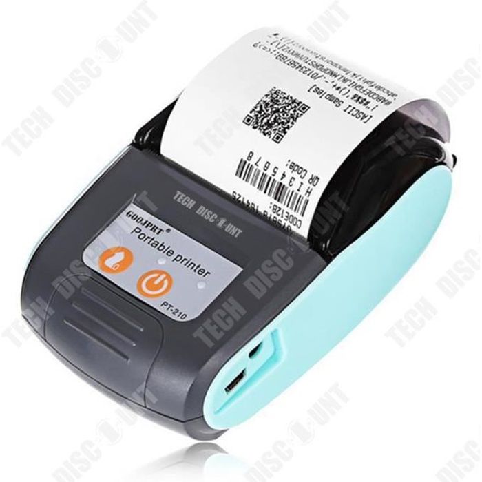 TD® Imprimante de codes à barres Portable sans fil étiquette de reçu Mini poche maison petite poche Bluetooth Photo impression therm