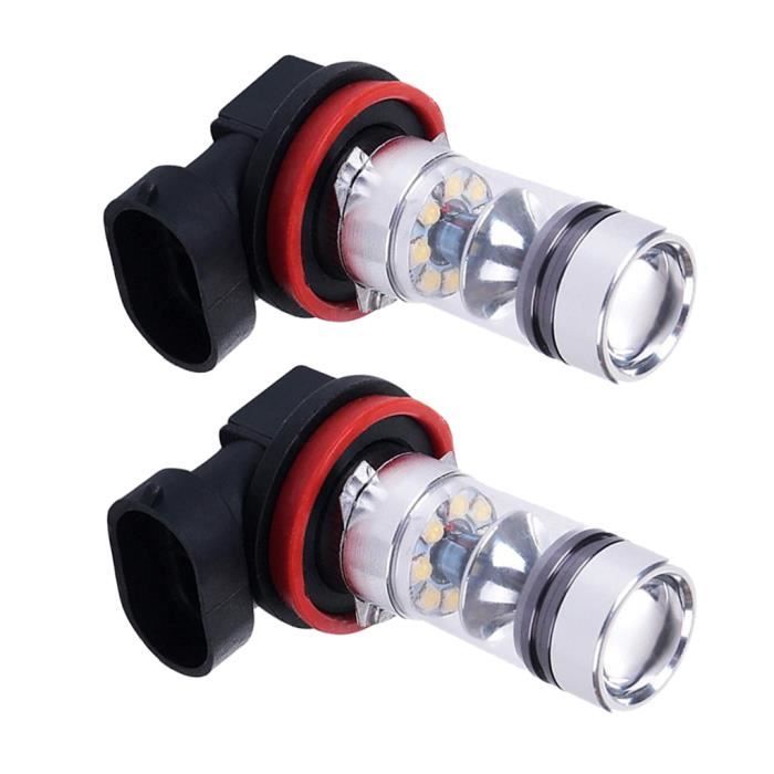 Paire de H11 Ampoule Antibrouillard LED Blanc de Voiture SUNNIMIX
