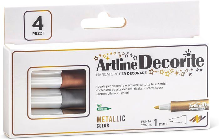 Artline 'Decorite' marker 1mm for Card, Glass, Metal and